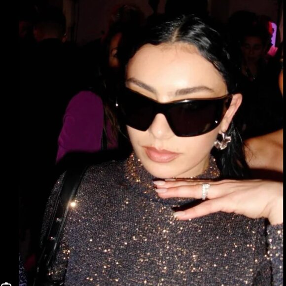 Charli XCX Givenchy Green & Blue Giv Cut Sunglasses - Picture 3 of 16